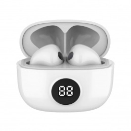 Fone de ouvido Sem fio Bluetooth WB Mini IO In-ear TWS Display Digital Bateria 20h IPX4