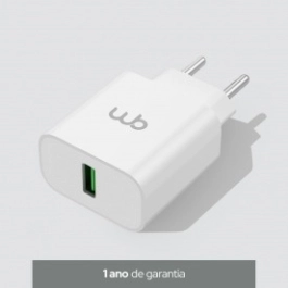 Carregador USB-A WB 22.5W Branco