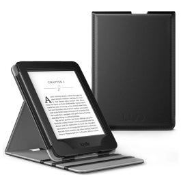 Capa Novo Kindle 11ª geração - 2022 tela 6,0 Polegadas WB Vertical Silicone Flexível Fechamento Magnético Preto