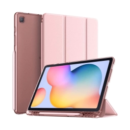 Capa Samsung Galaxy Tab S6 Lite 10.4 Polegadas 2020 WB Ultra Leve Silicone Flexível Rosa Gold
