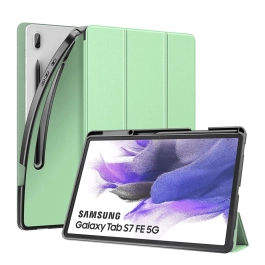 Capa Samsung Galaxy Tab S7 FE 12.4 Polegadas 2020 WB Ultra Leve Silicone Flexível Verde