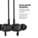 Fone de Ouvido Bluetooth WB Ivor In-ear Neckband Sem fio Bateria 7h Ponteiras magnéticas IPX5