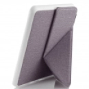 Capa Novo Kindle Paperwhite 11a Geração WB Origami Auto Hibernação Silicone Flexível e Fecho Magnético Tecido Lílas