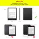Capa Novo Kindle Paperwhite 11ª Geração 2021 tela 6,8 Polegadas WB Premium Vertical Silicone Flexível Auto Hibernação e Sensor Magnético Preta