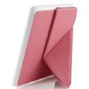 Capa Novo Kindle Paperwhite 11a Geração WB Origami Auto Hibernação Silicone Flexível e Fecho Magnético Tecido Rosa