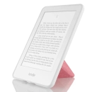 Capa Novo Kindle Paperwhite 11a Geração WB Origami Auto Hibernação Silicone Flexível e Fecho Magnético Tecido Rosa
