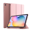 Capa Samsung Galaxy Tab S6 Lite 10.4 Polegadas 2020 WB Ultra Leve Silicone Flexível Rosa Gold