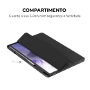 Capa Samsung Galaxy Tab S7 FE 12.4 Polegadas 2020 WB Ultra Leve Silicone Flexível Preta