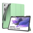 Capa Samsung Galaxy Tab S7 FE 12.4 Polegadas 2020 WB Ultra Leve Silicone Flexível Verde
