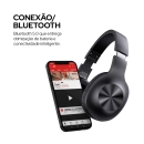 Fone de Ouvido Headphone Bluetooth sem fio over-ear WB Gyda com 100 horas de bateria, case incluso