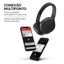 Headphone over-ear Bluetooth WB Siren Pro ANC com duração de até 40hrs de bateria Preto